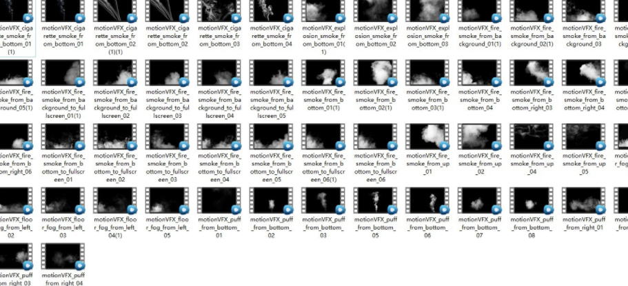 54组高清烟雾视频素材54 sets of HD smoke video material