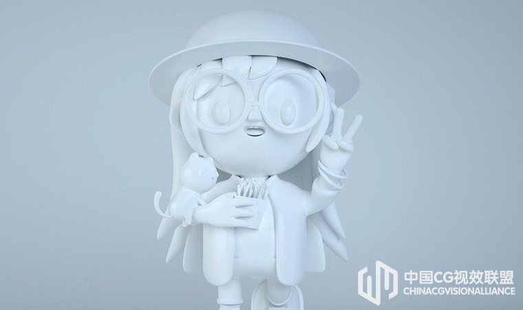 C4D卡通人偶建模衬着教程 