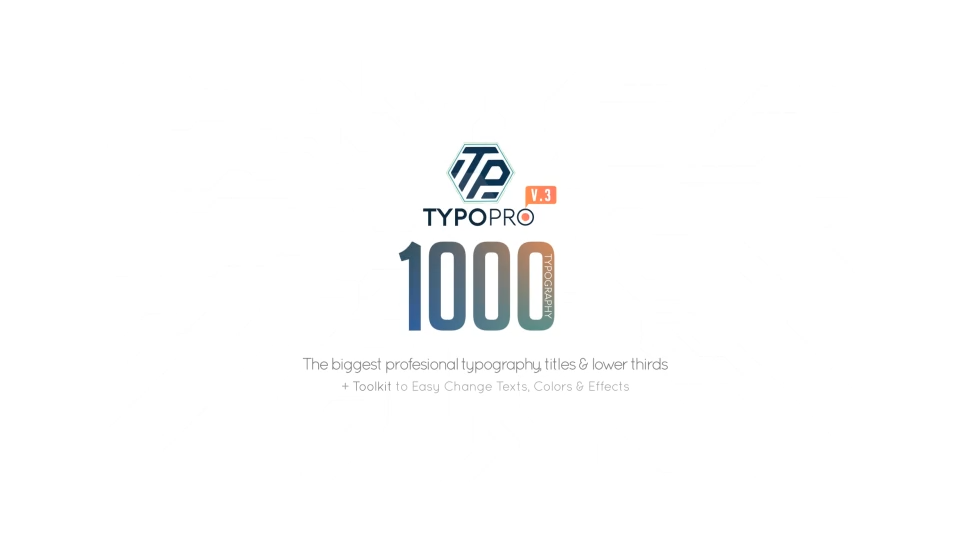 Animated Typography Pack   Typopro Toolkit 3.5