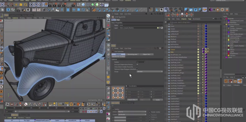 C4D&RizomUV SP 软件展UV视频教程