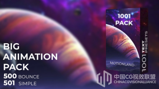 1000个笔墨题目起头竣事进场退场动画1000 Text Animation Presets