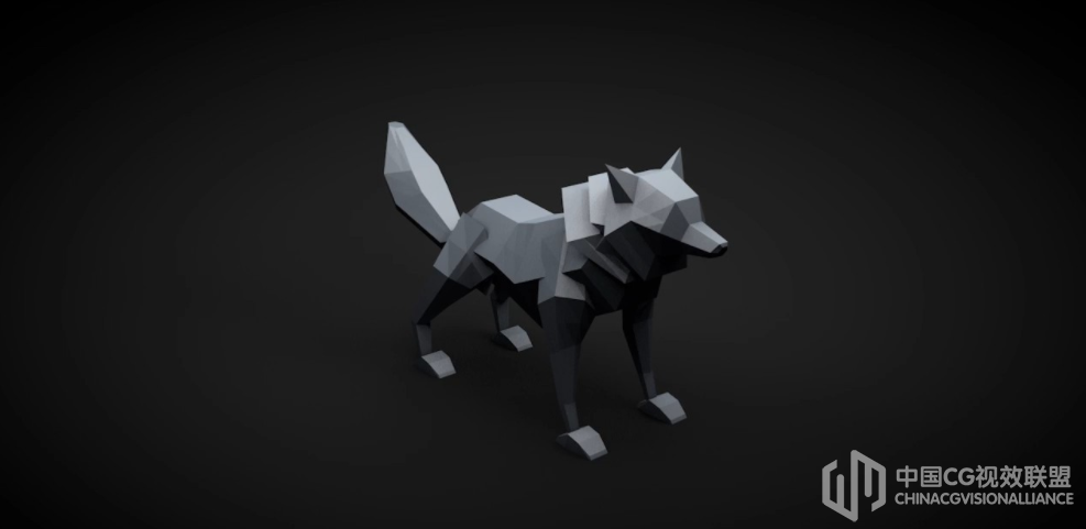CINEMA 4D 低变形建模视频教程 - Learn Cinema 4D Low Poly Wolf [