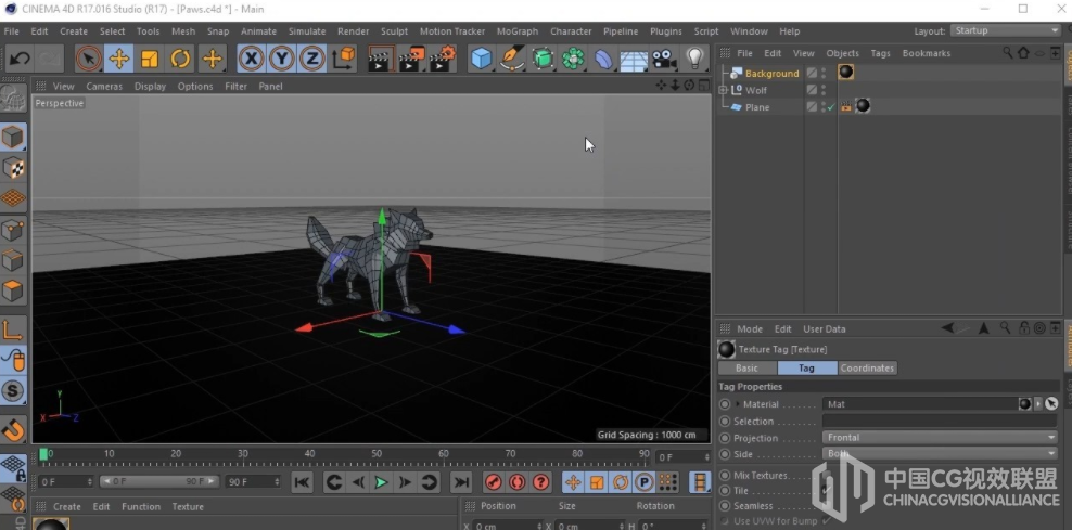 CINEMA 4D 低变形建模视频教程 - Learn Cinema 4D Low Poly Wolf [