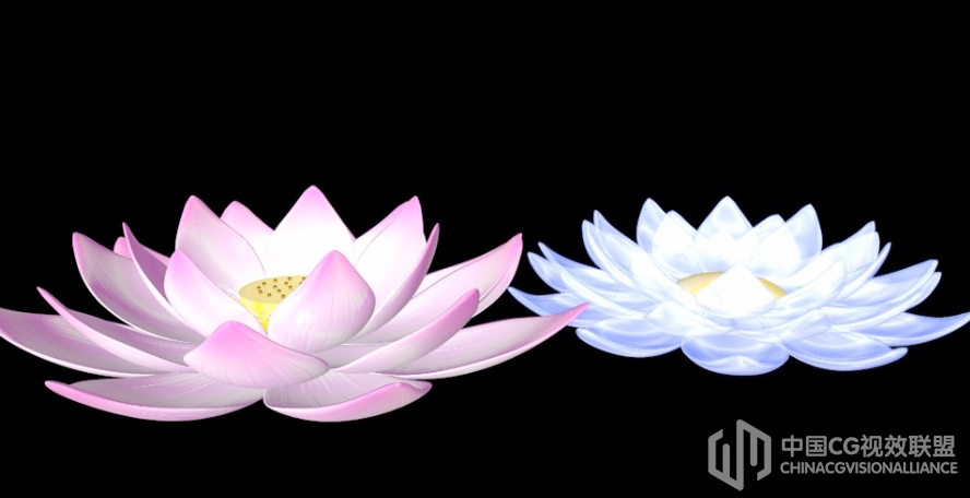 莲花C4D动画模子 lotus 3d model
