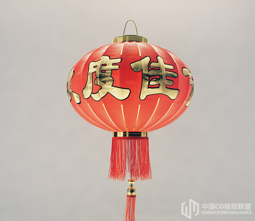 春节红灯笼C4D模子 Lantern