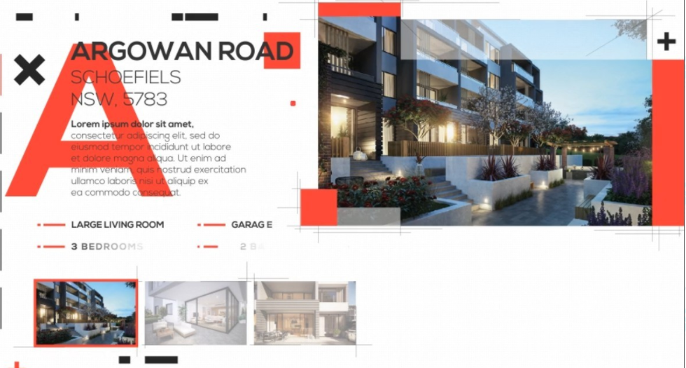 室内房地产项目简介演示AE模板 - Real Estate Modern 2