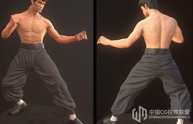 李小龙3D模子多格式 含材质贴图