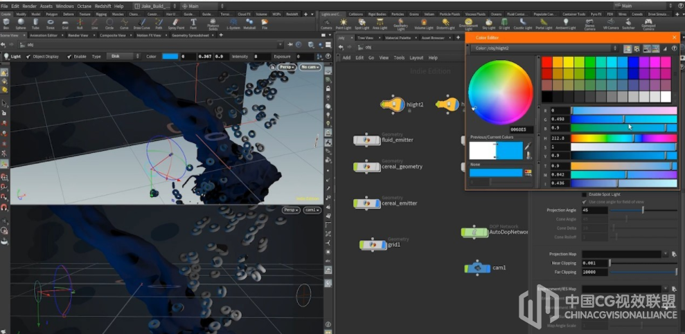 Houdini 粒子系统流体动力学殊效视频教程
