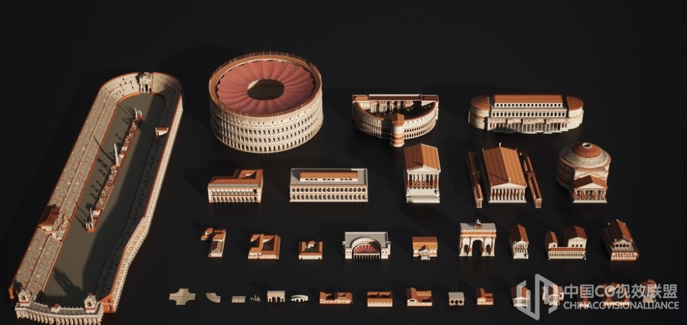 罗马角斗场三维城市修建模子包 - ROMAN EMPIRE