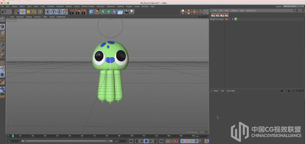 C4D卡通脚色建模绑定视频教程