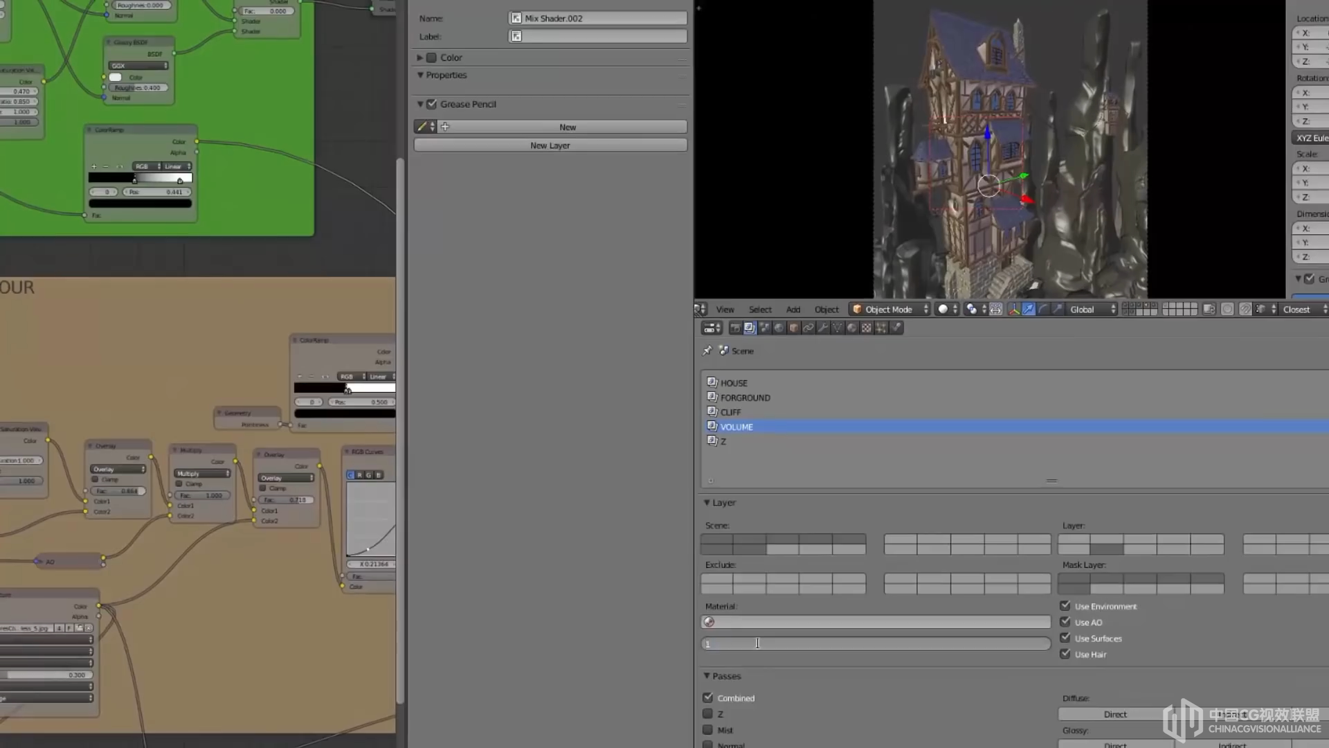 Blender 3D - 程式化情况建模，纹理和衬着
