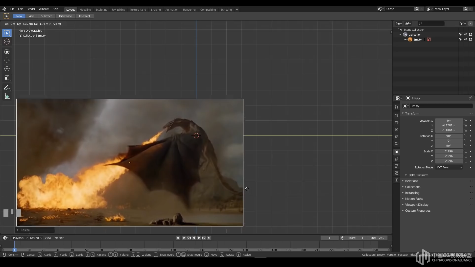 Dragon Melting The Wall  -  Blender 2.8 Lowpoly等距建模和衬着教程