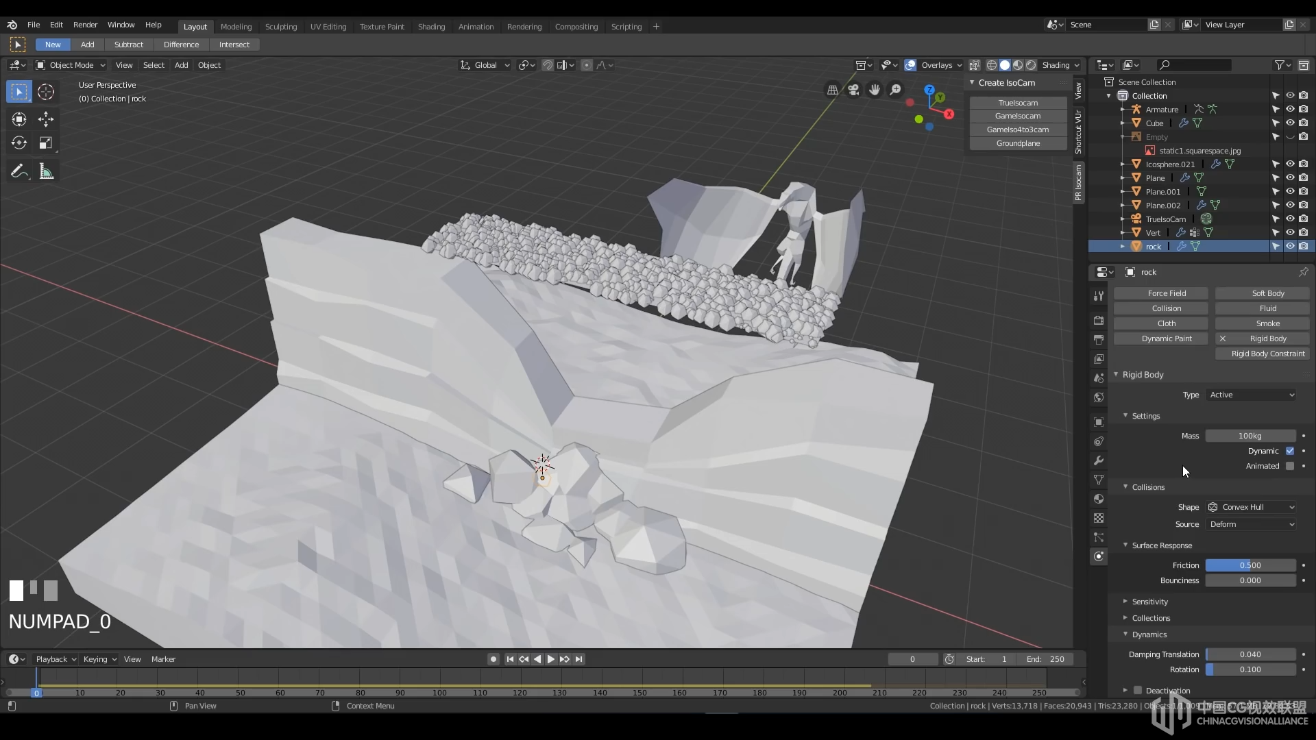 Dragon Melting The Wall  -  Blender 2.8 Lowpoly等距建模和衬着教程