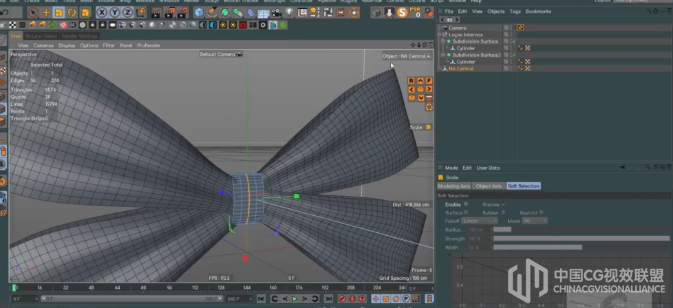 CINEMA 4D 蝴蝶结建模视频教程