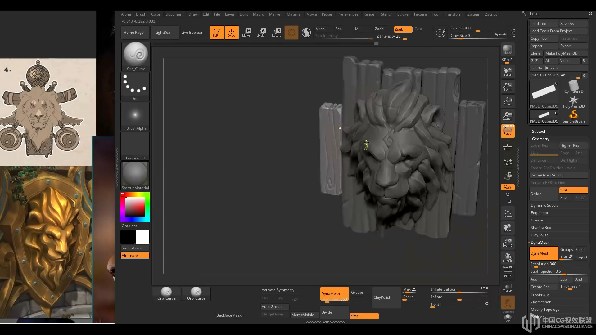 ZBRUSH 2019，MAYA 2019，实体画家-气概化墙面装潢模子