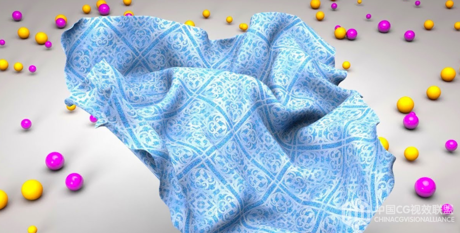 利用C4D变形器 湍流场模拟布料动画视频教程