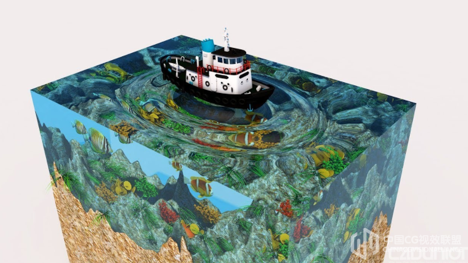 CINEMA 4D 建立水族馆场景视频教程 - Create Aquarium Modeling & Wate...