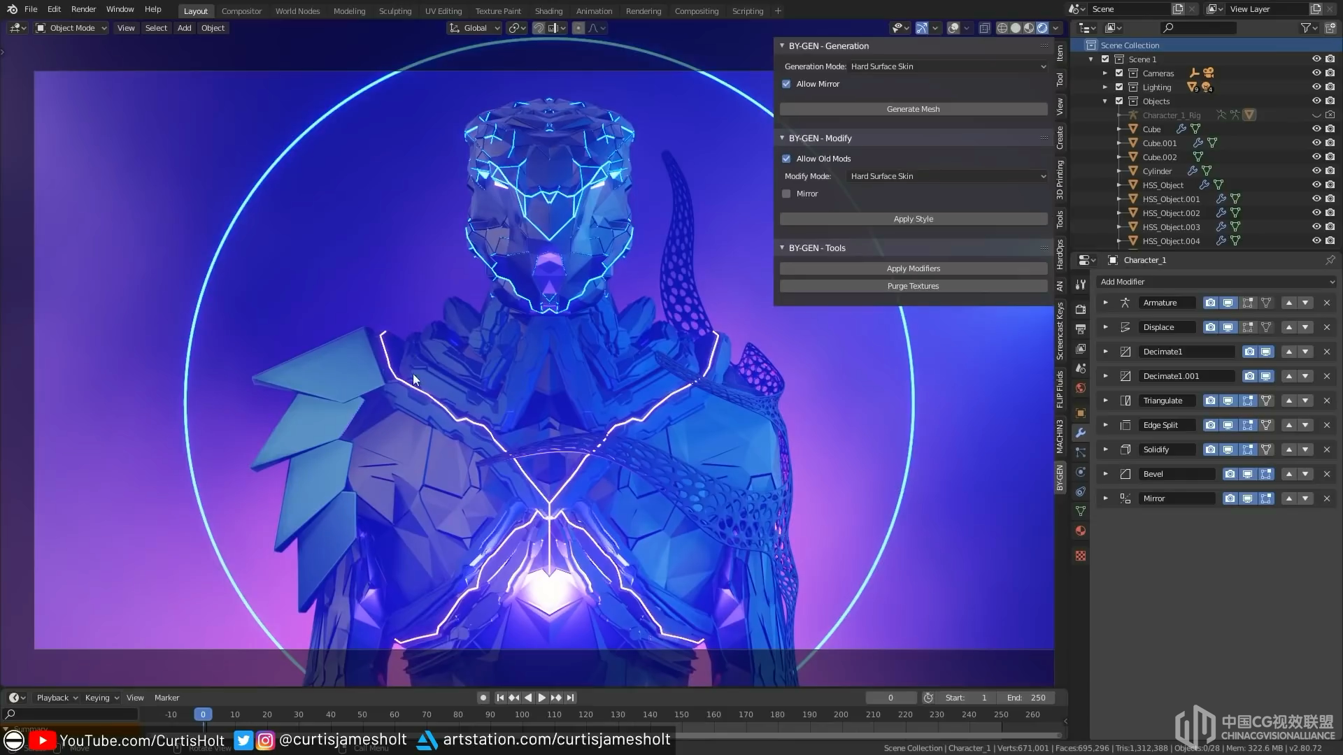 Blender 2.8的免费天生建模插件