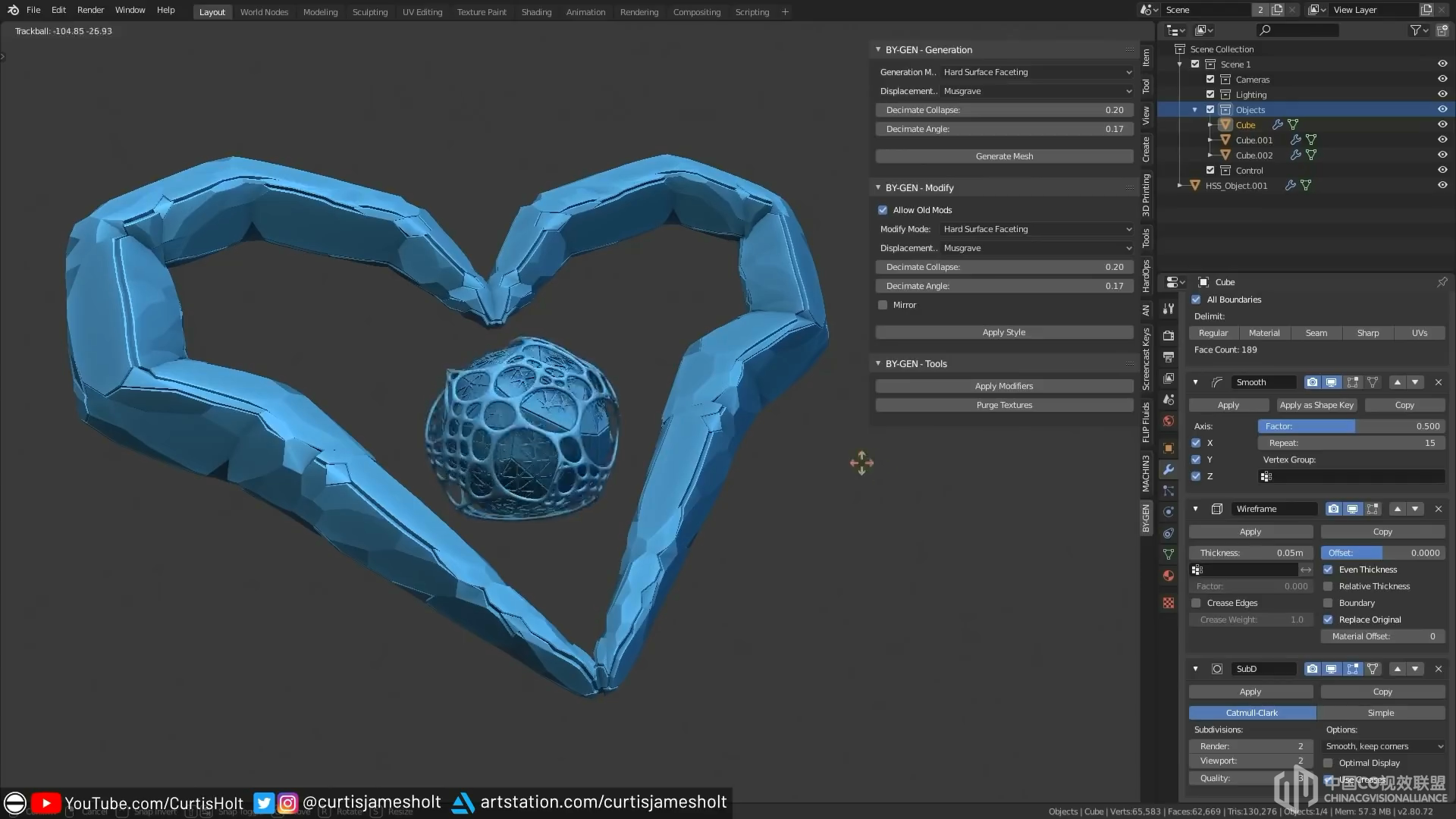 Blender 2.8的免费天生建模插件