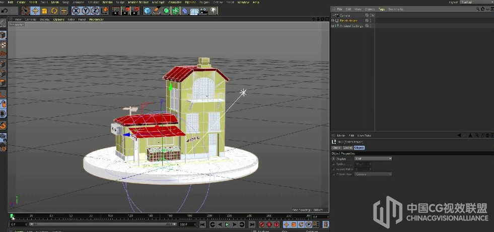 CINEMA 4D 弹簧动力学动画建造视频教程