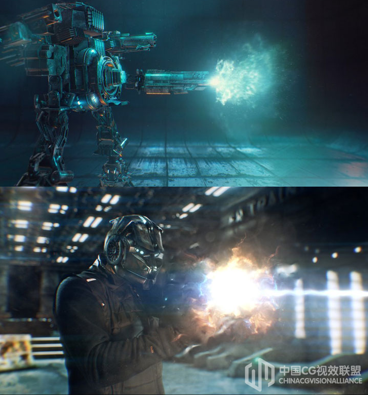 115组科幻冲击能量波魔法兵器开枪火焰光芒殊效分解4K
