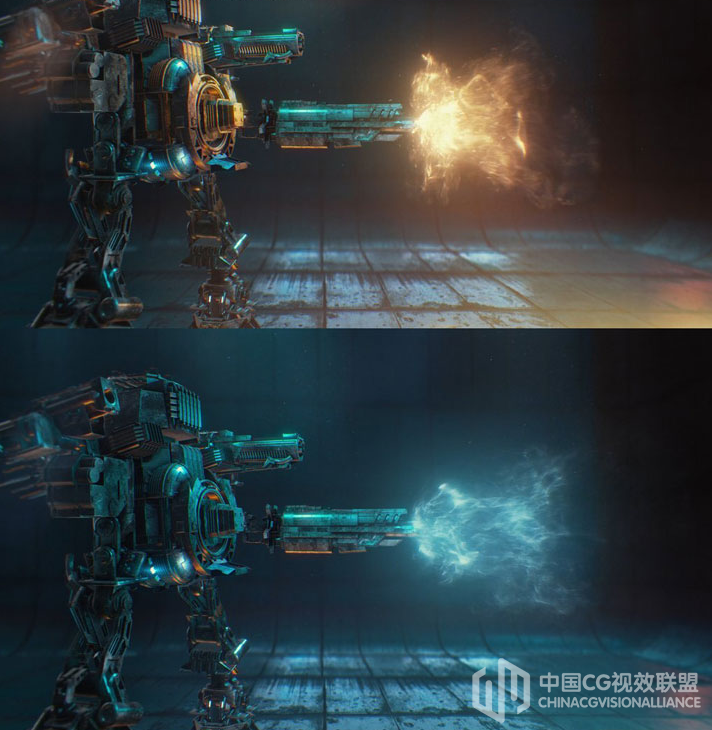 115组科幻冲击能量波魔法兵器开枪火焰光芒殊效分解4K