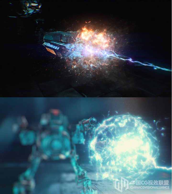 115组科幻冲击能量波魔法兵器开枪火焰光芒殊效分解4K